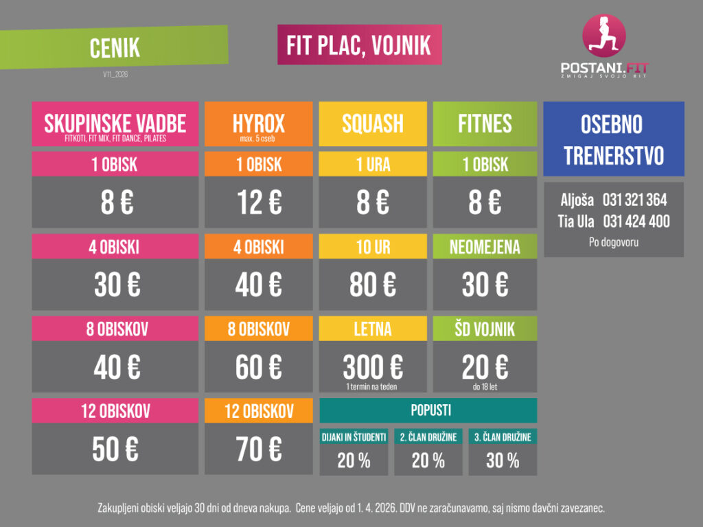 cenik postani.fit vojnik